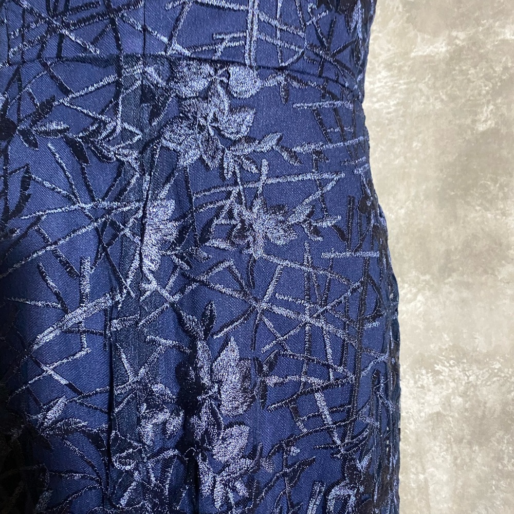 Nwt Js Collections Womens Navy Laceevening Dress … - image 5